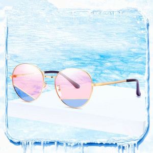 Lunettes de soleil rondes de marque 2019 pour garçon et fille, monture en métal, lunettes de soleil pour enfants, UV400, polarisées - Product Image 1