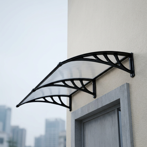 Auvent <span class=keywords><strong>de</strong></span> porte et <span class=keywords><strong>de</strong></span> fenêtre extérieur, imperméable, résistant aux UV, en polycarbonate, protection contre la pluie - Product Image 3