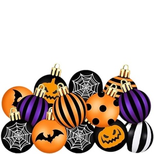 Nuevas Decoraciones de Halloween Transfronterizas, Modelo Estilo Halloween 2, Bolas de Plástico Mate Pintadas de 6CM, Accesorios para Decoración de Interiores - Product Image 5