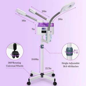 เครื่องอบไอน้ำร้อน-เย็น 3 in 1 สำหรับใบหน้า พร้อมไฟวงแหวนขยาย 8 เท่า สำหรับร้านเสริมสวย ซาวน่า อบไอน้ำโอโซน เครื่องอบไอน้ำบำรุงผิวหน้า - Product Image 1
