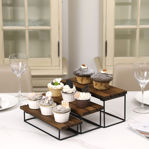 Latest Wooden Metal Frame <b>Cake</b> <b>Stand</b> in Bulk Quantity Available From India - Product Image 2