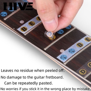 สติ๊กเกอร์ติดกีตาร์ HIVE สำหรับกีตาร์โปร่งและกีตาร์ไฟฟ้า 24 เฟรต พร้อมสติ๊กเกอร์โน้ตสำหรับเฟรตบอร์ด - Product Image 3