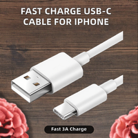 Cable USB a Tipo C 1M 2A Cable de Carga Rápida Cable de Sincronización de Datos para iPhone 14 13 12 11 X Samsung Galaxy Android Tablet PC MacBook