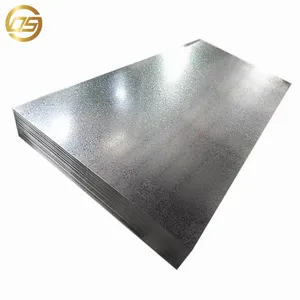 Placa de aço galvanizado por imersão a quente Q235B de fábrica com 1,2 mm de espessura Preço por peça de chapa de aço galvanizado