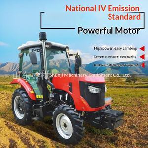 Tracteur agricole à quatre roues, haute puissance, pour le labour des terres agricoles, double usage, motoculteur rotatif à sillons, polyvalent - Product Image 1