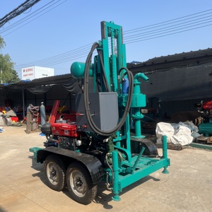 เครื่องเจาะน้ำแบบพกพา AKL-150Y ล้อ + 32HP เครื่องยนต์ดีเซลความลึก150เมตรเครื่องเจาะหลุมเจาะบ่อน้ำขนาดเล็ก3T - Product Image 2