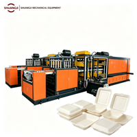 Nouvelle machine à mousser automatique SHUANGJI 120 kW pour boîtes à lunch en PS, contrôlée par PLC, avec moteur de pompe, haute performance et écologique