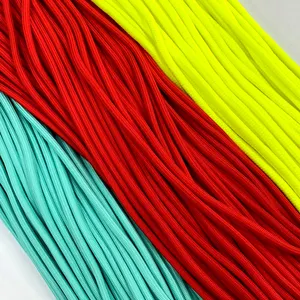 Wholesale 6mm Nylon Drawcords Shoelaces Custom Logo Silicone Dipping Tips For Macrame Bags Hoodie Drawstring Pants Rope Garments