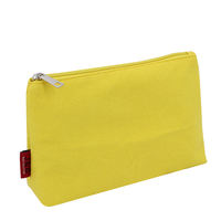 Multi Colors and Purposes Canvas Toiletry Kit Pouches Cosmetic Organizer Bag with Zipper Basic Style Cotton Canvas Pouch