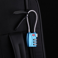 Cadenas à combinaison miniature de voyage en gros, 3 chiffres, cadenas à combinaison pour bagages, approuvé par la TSA, cadenas pour valise
