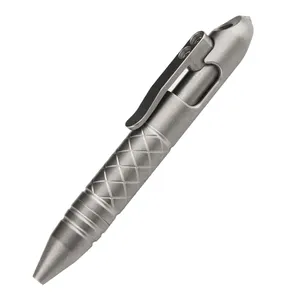 티타늄 합금 전술 펜 스위치 텅스텐 스틸 창 나누기 도구 안티 늑대 펜 운반