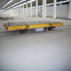 Carro de transferencia eléctrico resistente para taller | Carro plano de riel | Plataforma de transporte motorizada alimentada por batería - Product Image 4