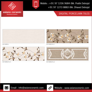 Proveedor de azulejos de pared digitales de diseño antiguo de gran tamaño de 250x750mm para baño hogar. - Product Image 3