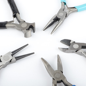 Ensemble de 5 pinces à bijoux colorées en acier au carbone, outils de bricolage, plusieurs tailles, design à bec pointu - Product Image 2