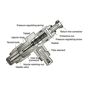 Iniettore Diesel Affidabile con Molla di Regolazione della Pressione e Tappetino per un Funzionamento Costante - Product Image 2
