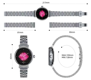 Montres pour femmes 2024, meilleures ventes, montre connectée de luxe en cuir, fitness, étanche, montre intelligente, Relojes AMOLED - Product Image 5