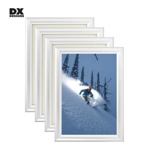 Cadres <span class=keywords><strong>photo</strong></span> en aluminium argenté <span class=keywords><strong>à</strong></span> ouverture rapide DX Designs, personnalisables en gros (formats A1/A2/A3/A4), cadres muraux pour affiches - Product Image 1