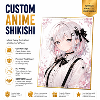 Kartu Ilustrasi Koleksi Cetak Premium Anime Shikishi Board untuk Pajangan Ritel