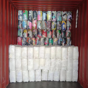 المسح الصناعي raمن 35-55 تي شيرت نفايات القطن الأبيض A + - Product Image 6