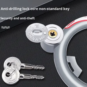 0EM <span class=keywords><strong>Antivol</strong></span> de vélo vintage en forme de fer à cheval à pince crabe pour vélo de route/vélo électrique, manuel, 30CM, pour vélo enfant - Product Image 4