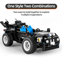Blocs de construction 2 en 1, voiture de police SWAT armée, modèle de véhicule militaire spécial transformable, jouet technique en briques à monter soi-même