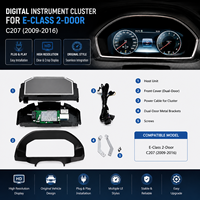 Pour Mercedes-Benz C207 : Tableau de bord numérique LCD 12,3'' – Cockpit virtuel multimédia pour mise à niveau