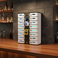 Casier de recharge intelligent MAX 16 baies avec écran tactile, paiement multiple, borne de recharge de téléphone en libre-service pour centre commercial, stade, exposition