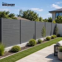 Clôture en aluminium à lattes horizontales sur mesure pour maison moderne, jardin et espaces extérieurs