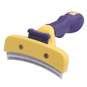 Factory Wholesale Custom Logo Self Cleaning Cat Hair Deshedding Tool Dog Pet Grooming Slicker Brush