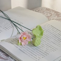Vas Bunga Keramik Jingdezhen, Hiasan Daun Teratai Peony Buatan Tangan, Dekorasi Rangkaian Bunga Halus, Gaya Cina Baru, Dapat Dicuci