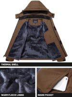 Veste coupe-vent d'hiver OEM pour homme, à capuche, imperméable, manches longues amovibles, vestes imperméables