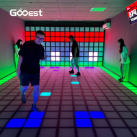 Active Grid LED Dancing Floor Games Software de iluminación interactiva con equipo de publicidad de efecto lava