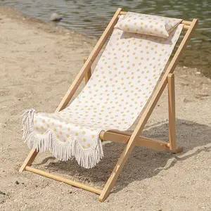 批发折叠户外便携式沙滩草坪躺椅可折叠庭院游泳池派对沙滩度假酒店