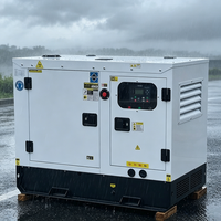 Générateur diesel Quanchai 10KW/12.5KVA 230V/400V monophasé/triphasé, direct usine, tout cuivre, châssis ouvert, silencieux RTH-QC10GF