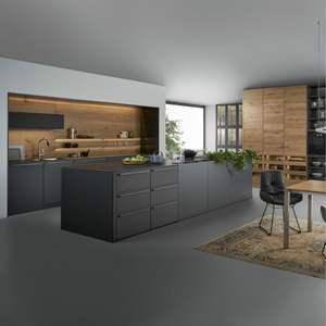 Nouveauté 2024 : Armoires de cuisine modulaires modernes sur mesure, en stratifié, résine/marbre, MDF, avec évier, charnières, robinet, import direct de Chine - Product Image 6