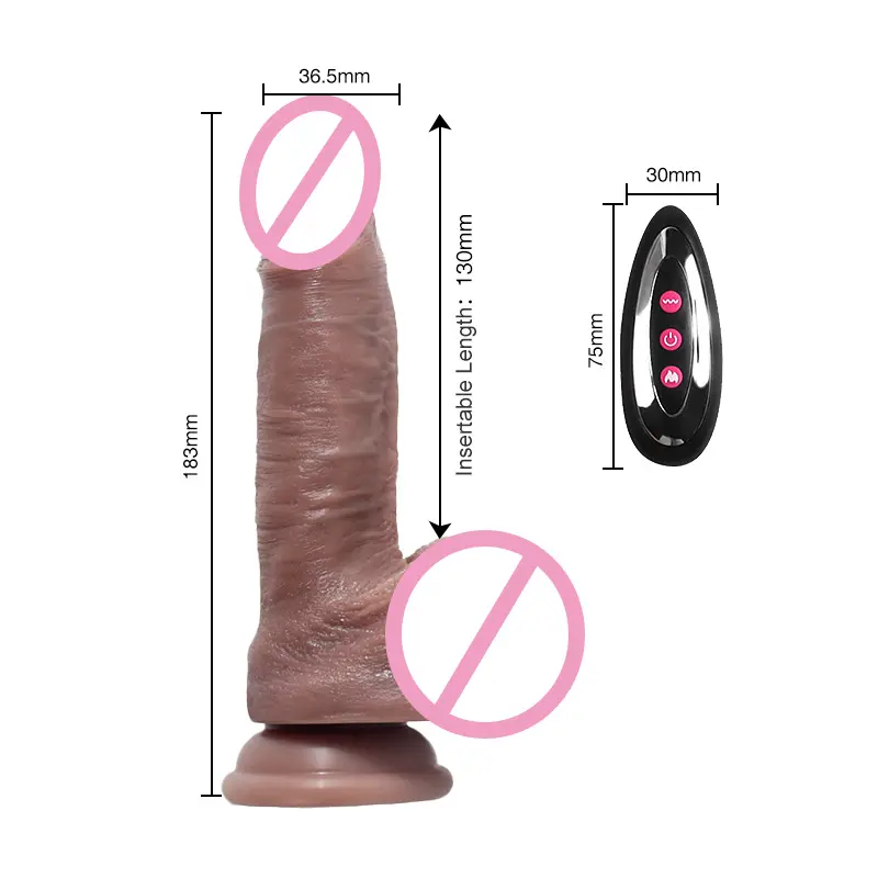 Telecomando pene artificiale femail giocattoli sessuali dildo vibratore per le donne cina di alta qualità dildo di simulazione