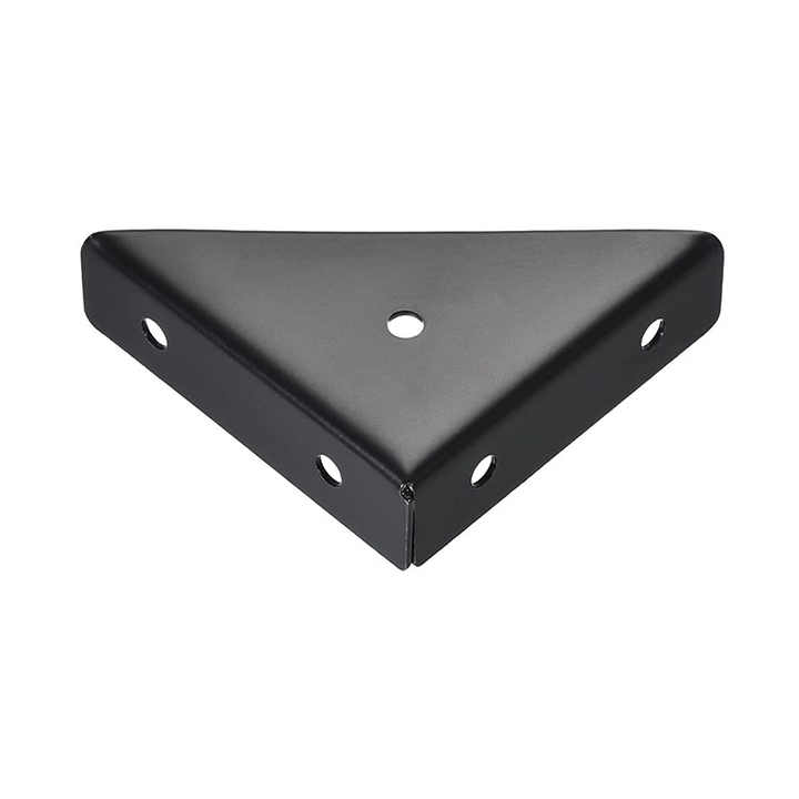 Small Shelf Brackets Triangular Bracket Fastener, Cold Rolled Steel Braces Joining Support for Desk Bed Edge(38.5*38.5mm)