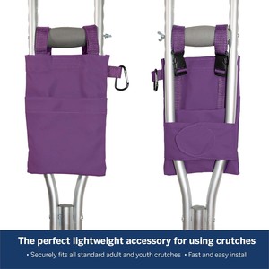 Muestra gratis portátil de aluminio bastón moderno plegable axilar muleta bolsa adultos para uso en la sala de estar manos libres ayuda para caminar - Product Image 4
