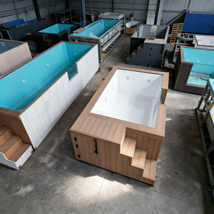 Grote Acryl Raam Container Jacuzzi Swim Spa Dompelbad Glasvezel Grote Outdoor Hout Piscina Boven De Grond Zwembad - Product Image 6