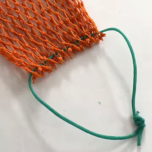 Bolsa de malla personalizada para cebo vivo, de HDPE y poliéster, con cuerda tejida sin nudos y almohadilla de <span class=keywords><strong>cuero</strong></span>, para trampas de cangrejo, pesca de langosta y acuicultura - Product Image 4