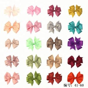 Pinza para el pelo de boutique con lazo de cinta de grogrén para niñas - Accesorios para el pelo infantiles promocionales, regalo para fiestas - Product Image 5