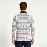 Polo à manches longues pour homme de haute qualité, broderie personnalisée, mélange de coton, anti-plis, hauts professionnels OEM