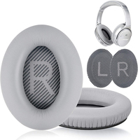 Coussinets d'oreille ergonomiques et confortables en cuir véritable pour écouteurs QC35 QC25 QC15 AE2/i, remplacement de coussinets d'oreille pour écouteurs Bose
