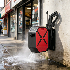 Compact Wall Mounted High Pressure Cleaner with Integrated Auto-retract Hose Reel Professional Jet <strong>Wash</strong> for Small Car <strong>Wash</strong> Bay - Product Image 5