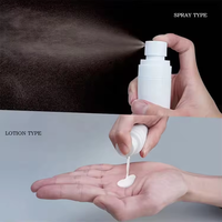 60ml Voyage Recyclable Alcool Soins De La Peau Pulvérisateur Blanc Pompe Mini De Poche Déodorant Brume Chambre Transparent Cosmétique Vaporisateur