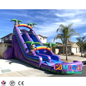 Toboggan aquatique gonflable géant, très vendu en Europe et aux États-Unis, toboggan <span class=keywords><strong>pas</strong></span> <span class=keywords><strong>cher</strong></span> pour les fêtes, en PVC, toboggans aquatiques en forme de château - Product Image 6