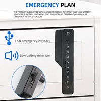 Armstrong fichier écran tactile loquet de clavier combinaison serrure d'armoire intelligente sans clé pour serrure de casier de sport