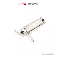 Adhésif pour silencieux d'échappement électrique, Performance, avec vannes électriques, pour BMW 740i B740Li B58 3.0T, fabrication en chine, livraison gratuite
