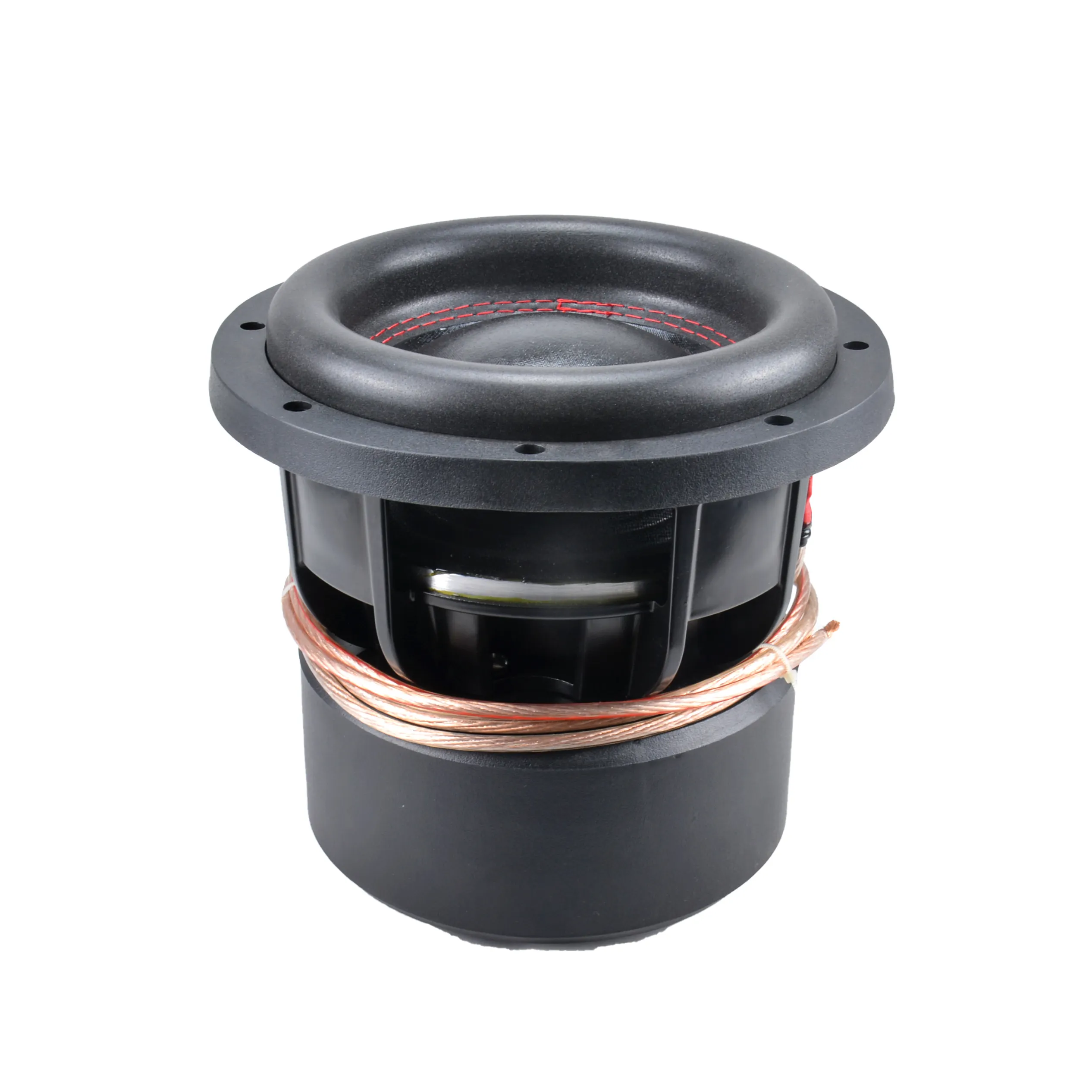 Subwoofer de Audio profesional para coche, altavoz RMS de alta potencia de 2500W, 2ohm, 375oz, cesta de aluminio, 4 pulgadas, BAVC, 8 pulgadas