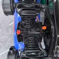 Compresseur d'Air Industriel Portable à Courroie 3 CV 2,2 kW, Vitesse 960 tr/min, Débit 250 L/min, Pression 8 bar, Alimentation Essence, pour Peinture